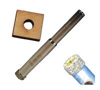 8mm Diamond Drill Bit 5/16 inch for Porcelain Tile Drill Bit Glass Drill Bit Diamond Tip Bit with Core Guide to Hold in Place and Prevent Jumping Porcelain 8mm Drill Bit for Glass Ceramic Tile