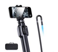8mm Dual Lens S43 Handheld Pipeline Borescope with 360 Degree Rotation, Industrial Detector Supporting Type C OTG Phone and Tablet Connection