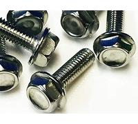 8mm Flanged Hex Head Bolts (4 PACK) M8 x 20mm A2 Grade Stainless Steel Flange Hexagon Head Bolt / Screw. Free UK Delivery