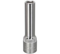 Loops 8mm Forged Steel Deep Drive Socket - 3/8" Square Drive - Chrome Vanadium Socket in Metallics Loops Metallics