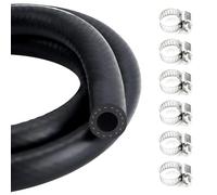 8mm Fuel Line Hose,Fuel Hoses,Gas Line Hose,1M Rubber Pipe & 6 Hoses Clamps