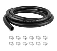 8mm Fuel Line Set, 10Ft 5/16 Inch Inner Diameter, 3 Meter Pipe with 12 Hose Clamps, Suitable for Trucks, Cars, Tractors and Small Engines