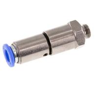 8mm & G1/8'' Quick Swivel Joint Push-In-Male Threads Nickel-Plated Brass/PBT NBR Rotatable