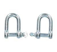 8mm Galvanised Dee D Shackle 2 Pack Chandlery Marine Rigging Shackle