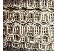 8mm Gimp Scroll Braid Upholstery Costume Dress 39 Colours Buy 1 2 or 4m 555D, 040 Light Taupe, 4 Metres