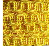 8mm Gimp Scroll Braid Upholstery Costume Dress 39 Colours Buy 1 2 or 4m 555D, 081 Yellow, 4 Metres