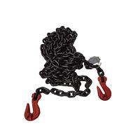 8mm Grade 8 Tow Chain/Lashing Chain With Clevis Grab Hook Each End - Recovery - Towing - Load Binder Chain (1 Metre Long)