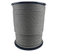 8mm Grey Polypropylene Braided Poly Rope Cord x 35 Metre Strong String