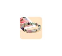 8mm Healing Crystal Beads Stretch Bracelet Pink Love Rose Quartz Bracelet Good Luck Energy Chakra Stone Beaded Bangle Jewelry Gifts for Women Mom