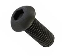 8mm High Tensile Bolts M8 x 20mm (8 Pack) Black (10.9 H/T) Socket Button / Dome Allen Key Head Bolt / Screws Free UK Delivery