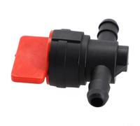 8mm In-Line Petrol On-Off Fuel Tap Switch Valve for Motorcycle, ATV, Quad and Lawnmower with 1/4" ID Pipe Connection - Plastic Fuel Pet