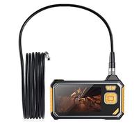 8MM Industrial Endoscope 1080P, 4.3 Inch Screen, 9.8ft/3m Semi-Rigid Snake Cable, IP67 Waterproof With 6 LEDs, 2600mAh, Sturdy Case