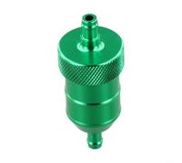 8mm Inline Fuel Filter for Motorcycle for atv for quad - Reusable Aluminum Alloy Copper Core Petrol Strainer High Flow Racing Dirt Bike Off-Road(Green)