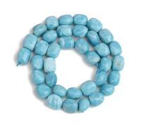 8Mm Irregular Blue Celestite Natural Gemstone Spacer Beads For Jewelry Necklace Bracelet Diy Craft