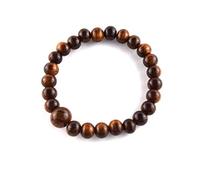 京都あさひ屋 8mm Japanese Sendan Wood Juzu Bracelet Rosary Prayer Mala Beads Meditation Chakra Bracelet, 6.7 inch, Japanese Sendan wood