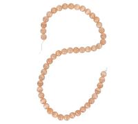 8mm Jewelry DIY Bead Exquisite Elegant Natural Stone Bead for Bracelet Necklace Handicraft Making (Champagne)