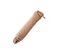8mm Jute Rope 10m Natural Braided Twine Strong Garden Craft Cord for Cat Scratching Post Packaging DIY Decoration (Brown)