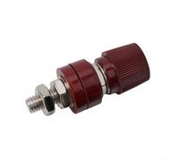 8mm Male Screw Binding Post Red Black Audio Terminal for Speaker Wire Car for battery Solar Panel Power Connection Heavy Duty 200A Brass Stud(Red)