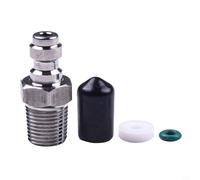 8mm Male Thread Quick Connect Valve for Compressed Air Systems, Stainless Steel & Copper Construction, M10×1/1/8" for NPT / 1/8" BSPP Thread Compatibility,(1-8NPT)