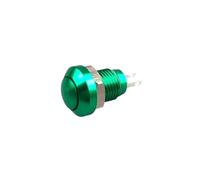 8mm Momentary Metal Horn Doorbell Bell Push Button Switch Car Auto Engine PC Power Start Starter IDGTTLDF(Green,50pcs)