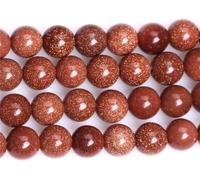 8mm Natural Gold Sandstone Beads Round Semi Precious Gemstone Loose Beads for Jewelry Making (47-50pcs/strand)