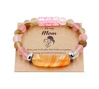 8mm Natural Stone Beaded Healing Crystal Beaded Stretch Bracelet,Mothers Day Gifts for To My Mom BraceletY3690-4D, 7 Inch, Stone, crystal