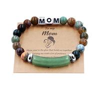 8mm Natural Stone Beaded Healing Crystal Beaded Stretch Bracelet,Mothers Day Gifts for To My Mom BraceletY3690-4D, 7 Inch, Stone, crystal
