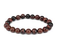 8mm Natural Stone Bracelets Men Women Turquoise Agate Jasper Quartz Lovers Gift Jewelry,Golden Swan,18cm