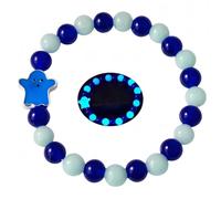 8mm Natural Volcanic Stone Bracelets for Women,Hallowmas Ghost Luminous Bracelets,Lava Stone Glow bracelet,Elastic Stretch Beads Protection Bracelet for Men