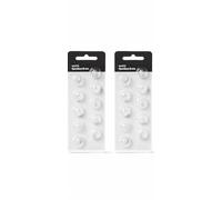 8mm Open Vent 20 pcs Hearing Aid Domes, 8mm Hearing Aid Accessories (8 mm/2 Pack) Transparent Universal Domes Compatible with Oticon MiniFit (8MM Open Bass Vent)