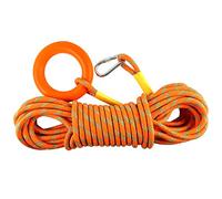 8mm Outdoor Water Floating Rope Multi-functional Binding Rope 600KG Load Capacity Durable and Lightweight (20M Orange) - Perfect for Camping Boating and Emergency Use