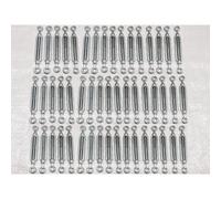 (8MM, Pack of 50) Eye & Eye Galvanised Turnbuckles from 5MM - 33MM