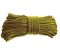 8MM POLYPROPYLENE ROPE/CORD,YELLOW/BLACK, TWO TONE (100m)