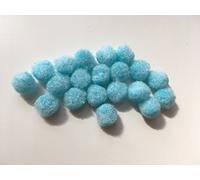 8mm Pompoms (Light Blue, Pack of 40)