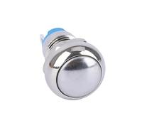 8mm Push Button 2Pins 1NO Normal Open Brass Nickel Metal Ring LED 12V Switch IDGTTLDF(White LED,8MM_9-30V(12V))