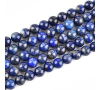 8mm Real Blue Lapis Lazuli Beads Round Semi Precious Gemstone Loose Beads for Jewelry Making (45-48pcs/strand)