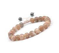 8mm Rose Quartz Amethyst Braided Ajustable Beaded Bracelet Natural Gem Crystal Gift for Men Women(C)