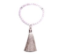 8mm Rose Quartz Islamic Muslim Tasbih 33 Bead Bracelet Men and Women Tassel Blessing Rosary Natural Semi-Precious Stone Jewelry Rose / 33Beads