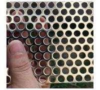 8mm Round Hole Perforated Stainless Steel Sheets0.5x1.6x10ft 0.01" Thick Metal Mesh for DIY Projects Industrial Applications Ventilation Solutions