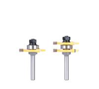 8mm Shank 3 Flute T Slot Cutter Square Tooth Router Bit 47.6mm OD | 3 flute square tooth design with 47.6mm outer diameter for efficient woodworking slot cutting