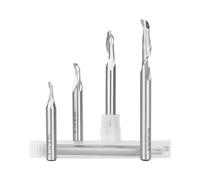 8mm Shank Engraving Bit Single Flute Carbide Spiral End Mill Straight Shank HSS Milling Cutters for Aluminum CNC Tools(8x5x16(45) x100mm-01)