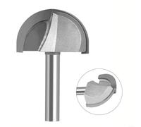 8mm Shank Shaker Cutter Tool Round Nose Cove Core Box Router Bit for MDF Laminate Plywoods Hardwoods 40x37mm