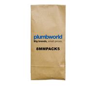 8mm Shower Enclosure Spares Pack for Brushed Brass Walk In Return Panels