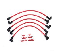 8mm Silicone HT Leads Set for Mini 850 1000 1275 Classic - High Performance Ignition Wires Red Blue - Heat Resistant Spark Cable Kit(Red)