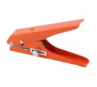 8mm Single Hole Punch, Handheld 1 Hole Puncher, Labor Saving Ergonomic Design with Chrome Plated Surface, Precision Paper Hole Punch for Banding PVC Card Thin Wood Veneer