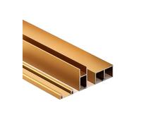 8mm Sliding Glass Door Track Kit, Aluminum Track with Silent Glide Design Slide Rail Kit for Display Cabinets, Bookcases & Wardrobes(Gold,270cm)
