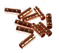 8mm Solder Ring Straight Coupling Copper Plumbing Fitting (Pack of 10)