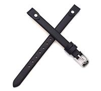8mm Spring Bar Genuine Leather Watch Strap Replacement for Fossil ES3148 ES4119 ES4176 ES3262 ES3077 (Black)