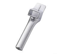 8mm Square Hot Air Welding Nozzle for Vinyl PVC Plastic, Alloy Speed Welder Tip Torch Head, High Temp Air Leakage Prevention, Silver 8x15mm(5X14MM)