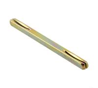 8mm Square Spindle 128mm Galvanised Iron Door Handle Pin | Solid iron build, galvanised zinc coating, resists rust, 100mm length, fits standard 8mm locks(130mm)